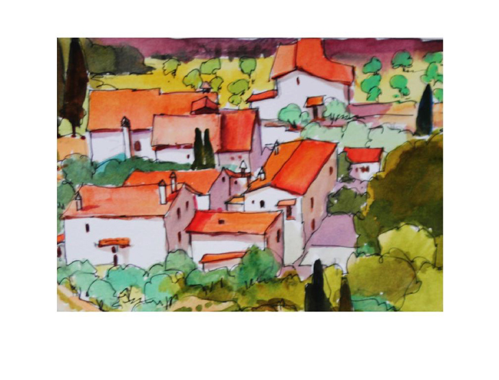 Gallery Sketch, Italian Wine Country
